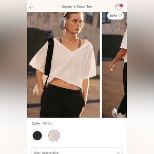 Free People Inspire V-Neck Tee - barely worn